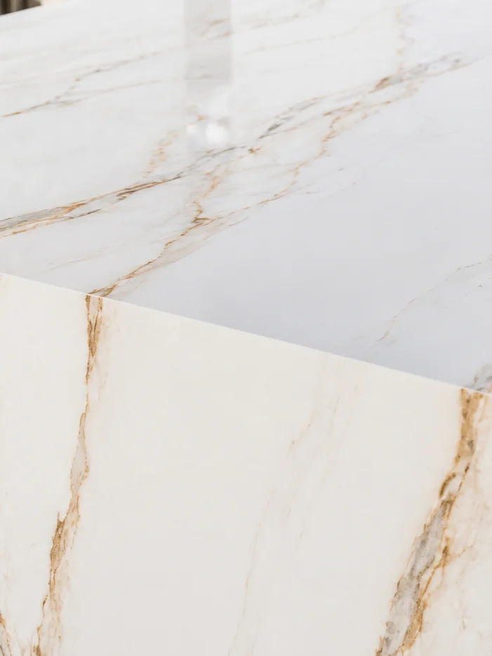 Porcelain countertop material sample